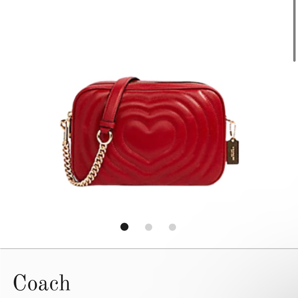 Coach Jes Crossbody with Heart Quilting